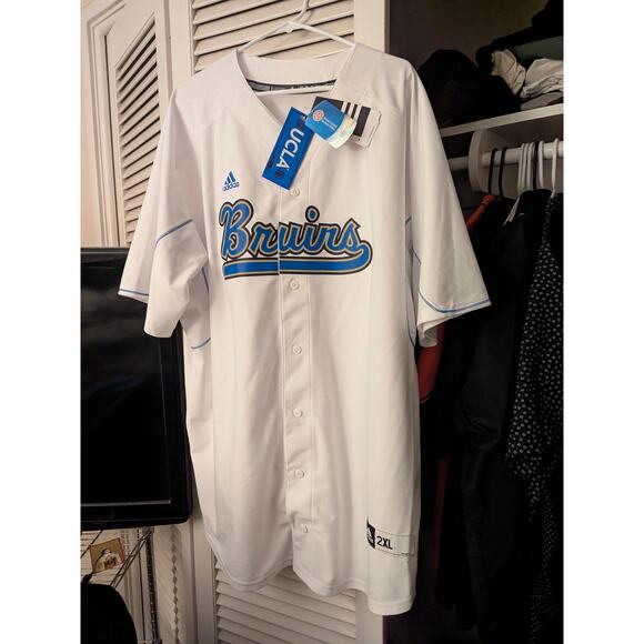 UCLA Bruins Blank Adidas Baseball Jersey Official NCAA XXL NEW - Picture 2 of 5